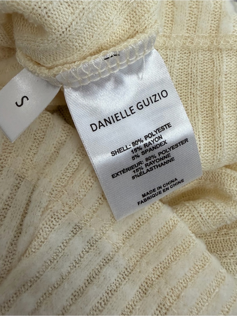 DANIELLE GUZIO Ribbed Button-Up Cardigan long sleeve S - Picture 5 of 9